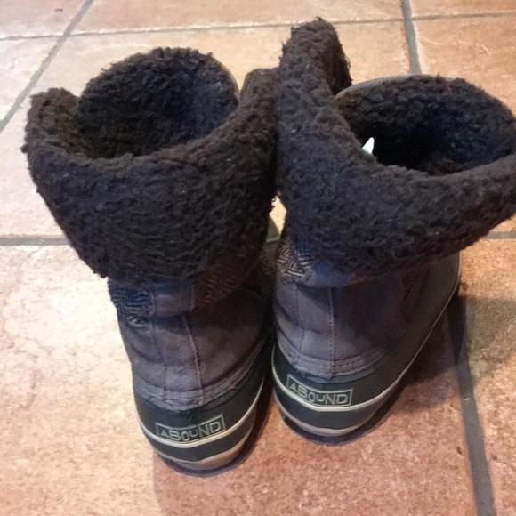 ABOUND BROWN LEATHER WINTER BOOTS SIZE 7M - Picture 11 of 16